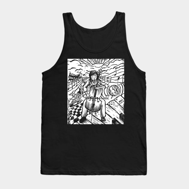 Global Harmony (for dark backgrounds) Tank Top by Room 4 Cello
